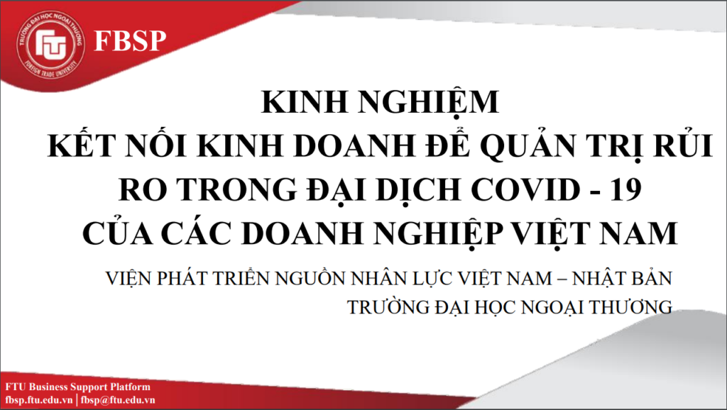 Kinh nghiệm kết nối kinh doanh để quản trị rủi ro trong đại dịch Covid - 19 của các doanh nghiệp Việt Nam 2 bc knkd 03
