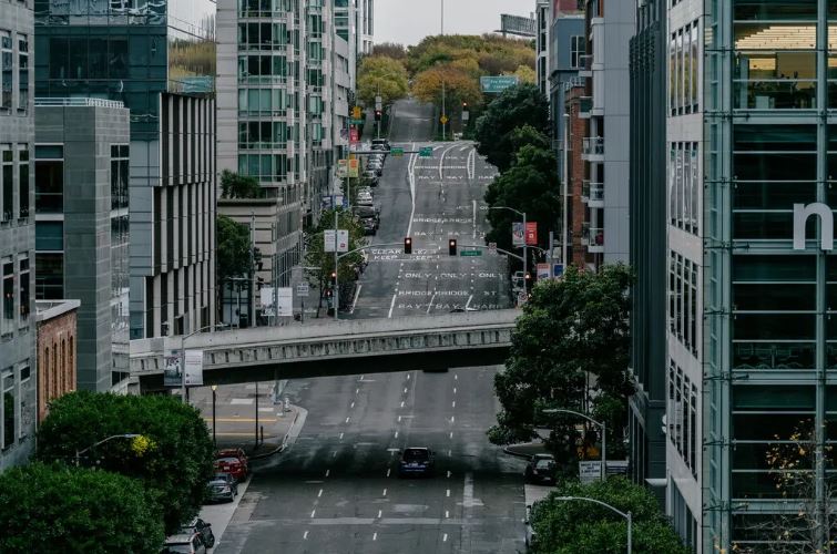 Duong pho vang tang o SanFrancisco